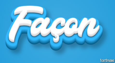 Façon Effet de texte