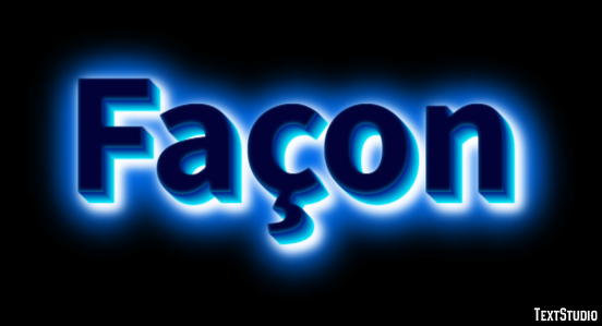 Façon Effet de texte