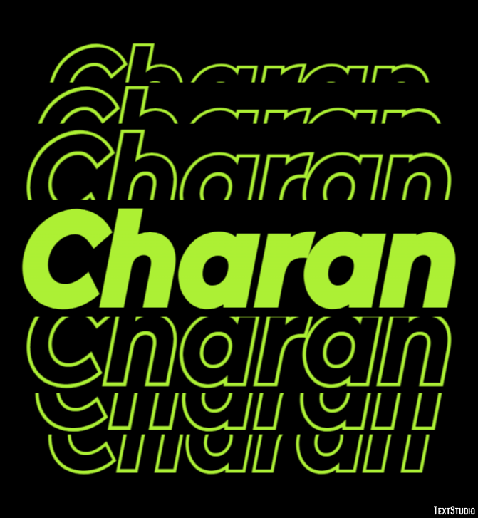 Charan Text Effect