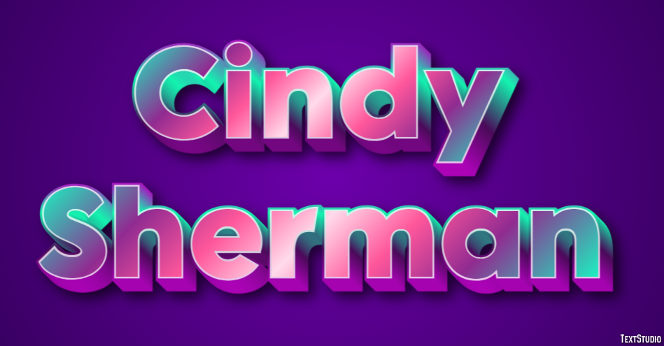 Cindy Sherman Efeito de texto