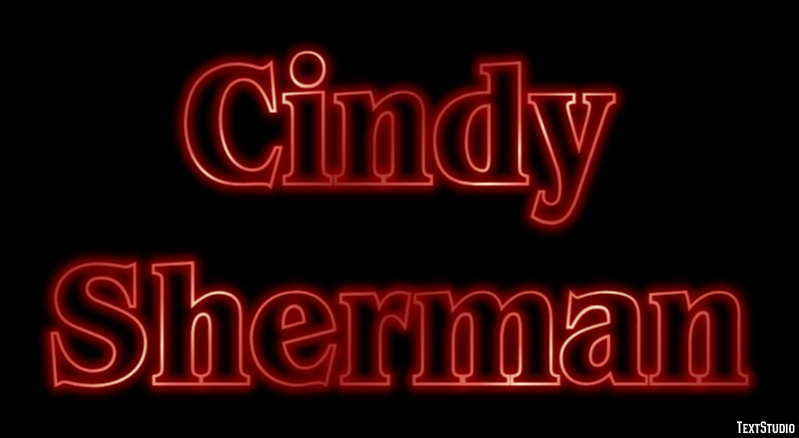 Cindy Sherman Text effect