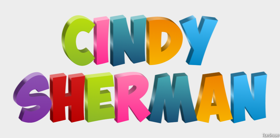 Cindy Sherman Efeito de texto