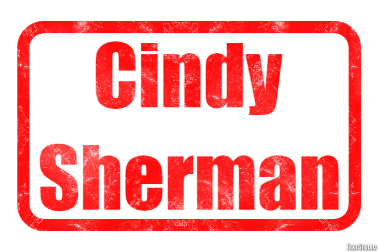 Cindy Sherman Efeito de texto