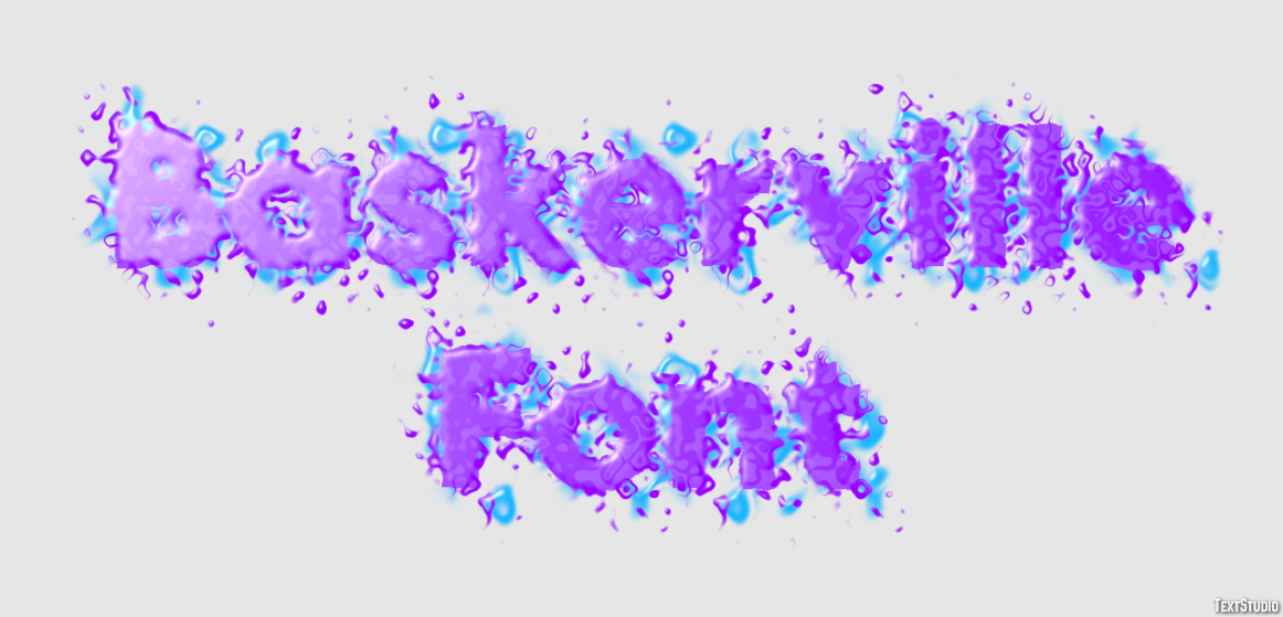 Baskerville Font Text Effect