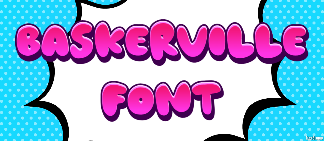Baskerville Font Text Effect