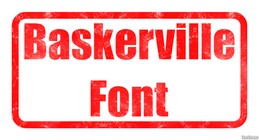 Baskerville Font Text Effect
