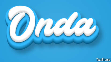 Onda Tekst Effect