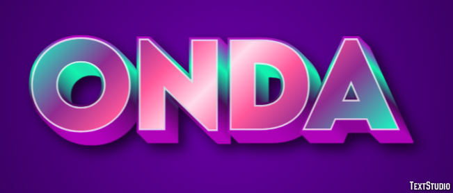 Onda Tekst effect