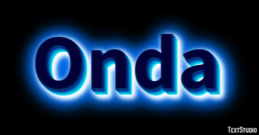 Onda Tekst effect