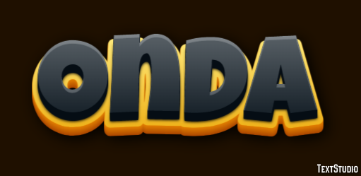 Onda Tekst effect