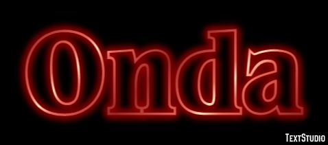 Onda Tekst Effect