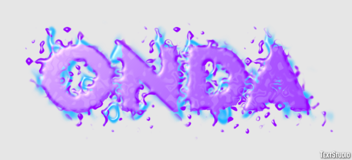 Onda Tekst effect