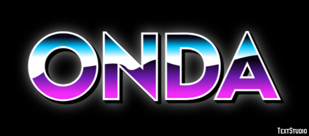 Onda Tekst effect