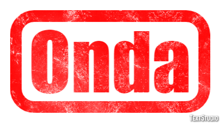 Onda Tekst effect