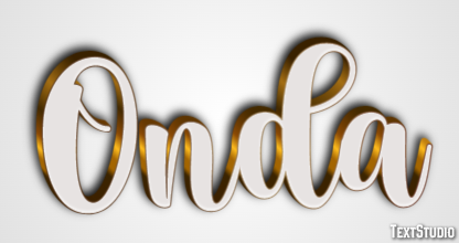 Onda Tekst effect