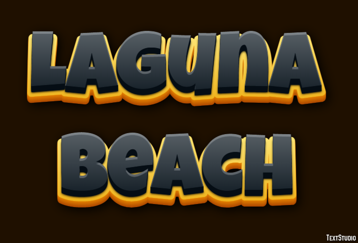 Laguna Beach Эффект текста