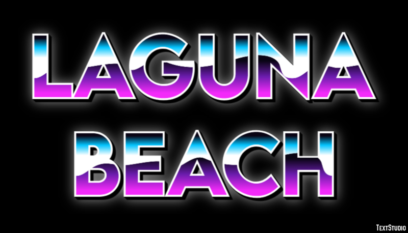 Laguna Beach Texteffekt