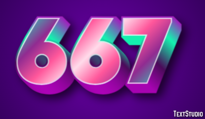 667 Text Effect