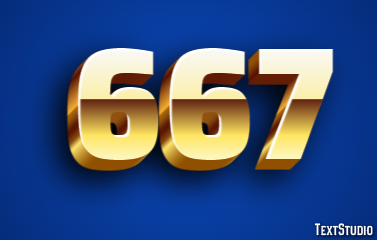 667 Text Effect
