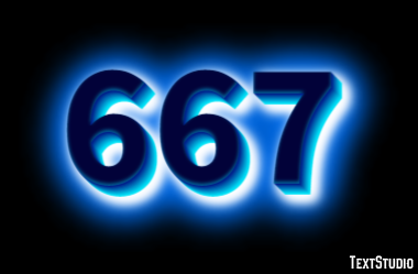 667 テキスト効果