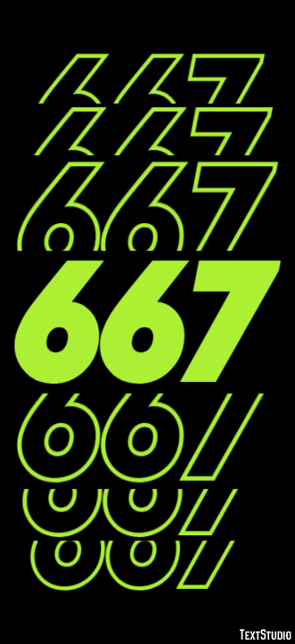 667 Text Effect