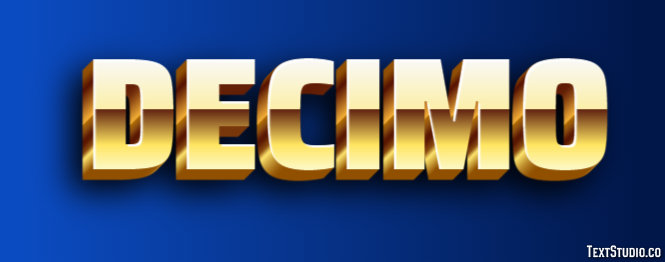 Decimo Effet de Texte