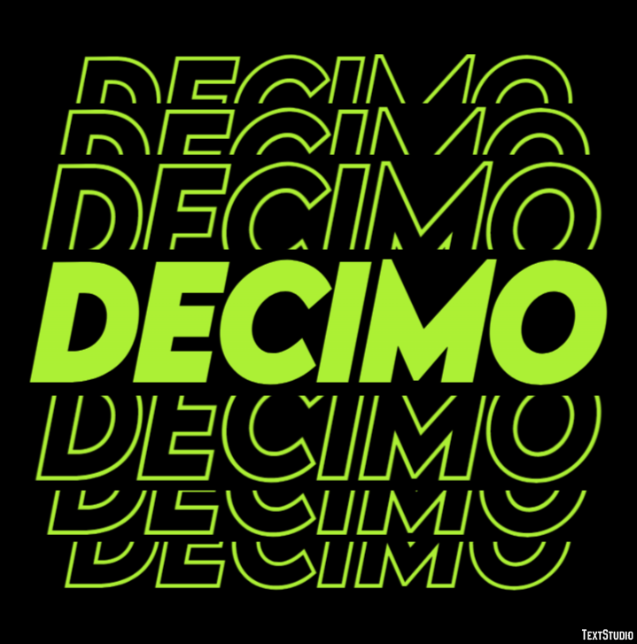 Decimo Effet de Texte