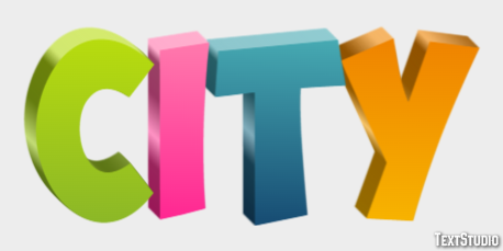 City Effetto testo