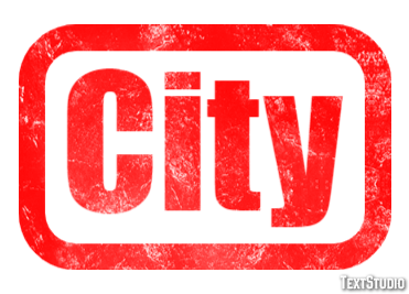 City Effetto testo