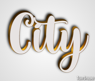 City Effetto testo