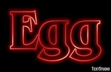 Egg Text effect