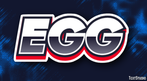Egg Text effect