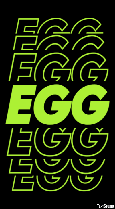 Egg Text Effect