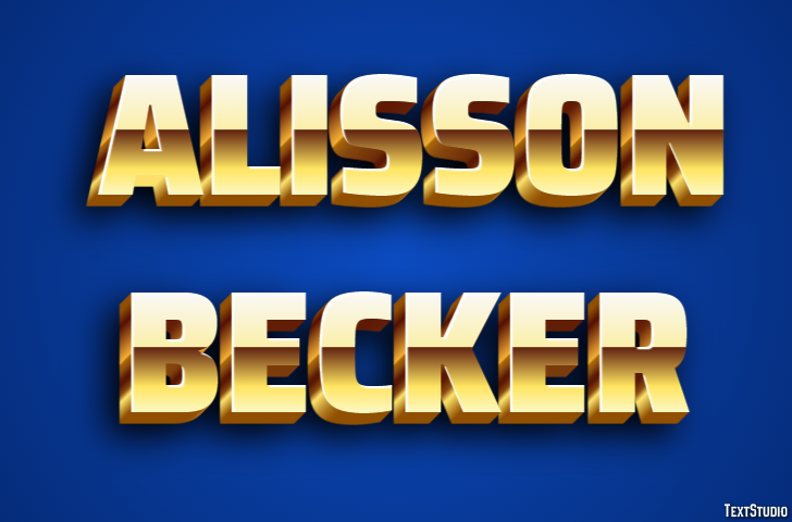 Alisson Becker Text Effect