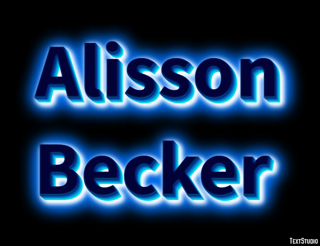 Alisson Becker Text Effect