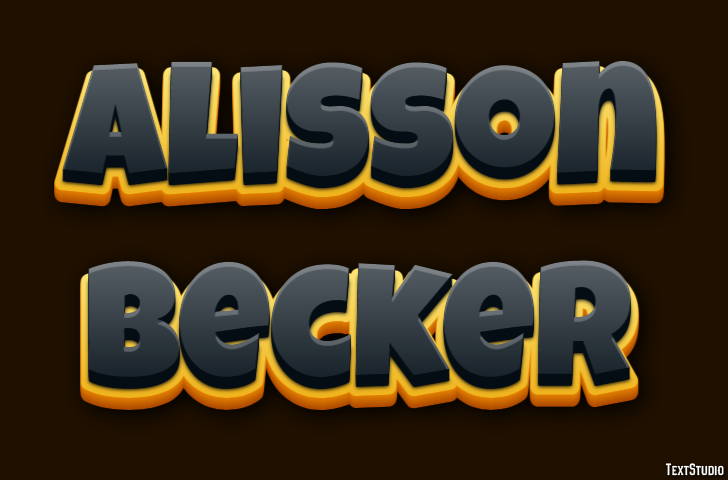 Alisson Becker Text Effect
