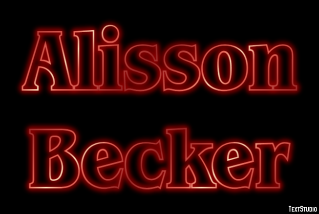 Alisson Becker Efeito de texto