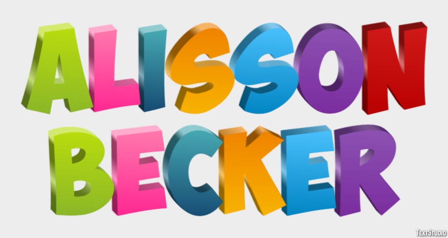 Alisson Becker Efeito de texto