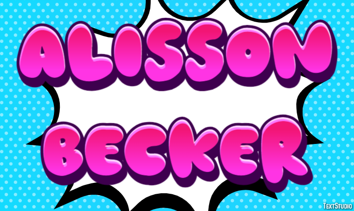 Alisson Becker Efeito de texto