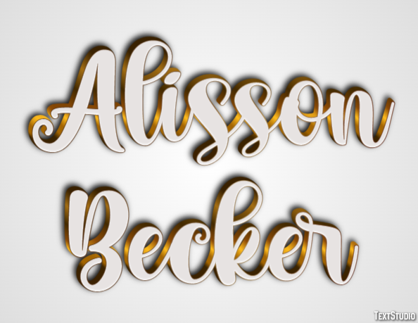 Alisson Becker Efeito de texto