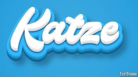 Katze Efeito do texto