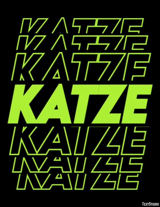 Katze Efeito do texto