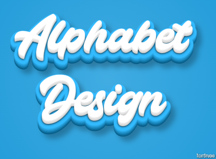 Alphabet Design Texteffekt