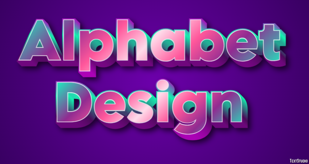Alphabet Design Texteffekt