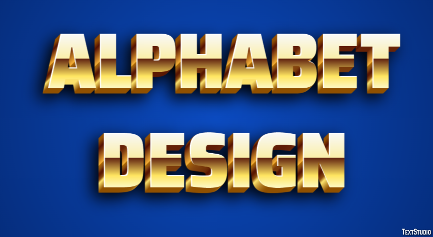 Alphabet Design Text Effect