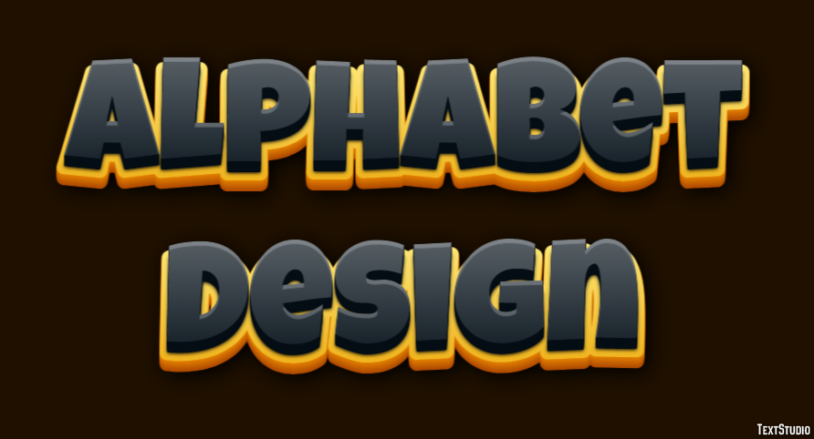 Alphabet Design Text Effect