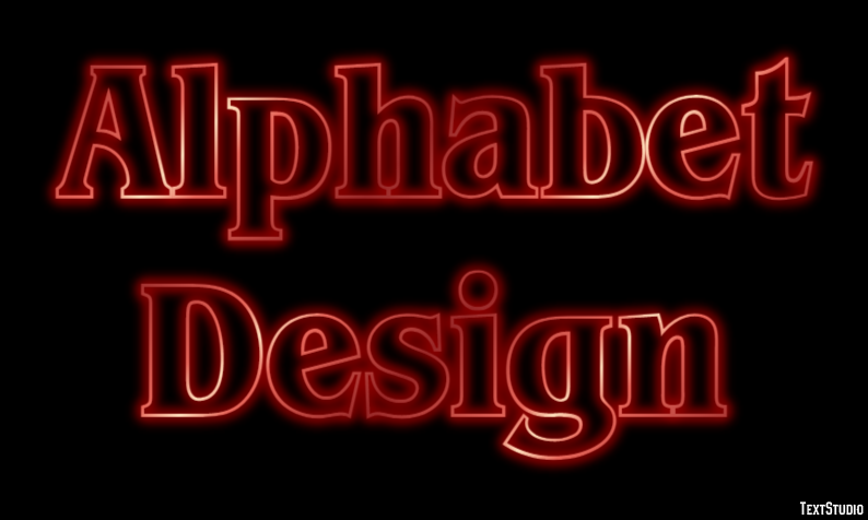 Alphabet Design Texteffekt