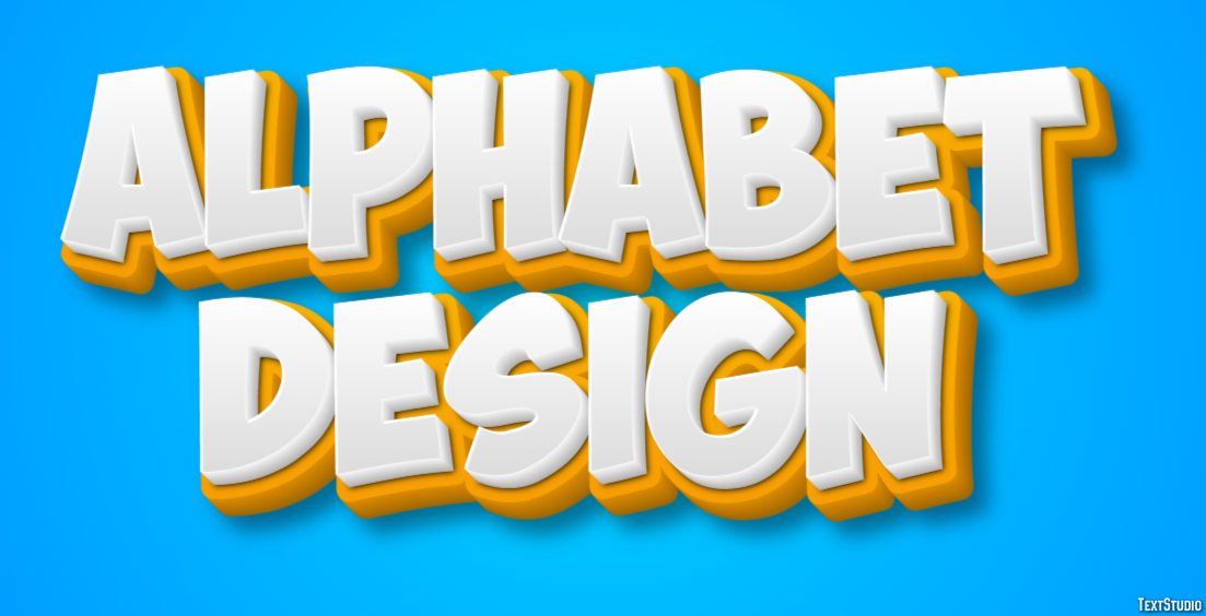 Alphabet Design Text Effect