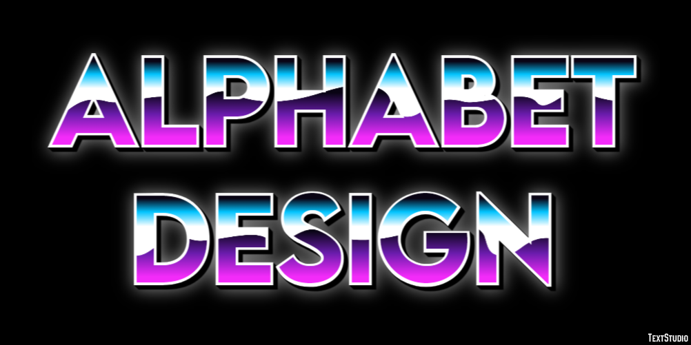 Alphabet Design Text Effect