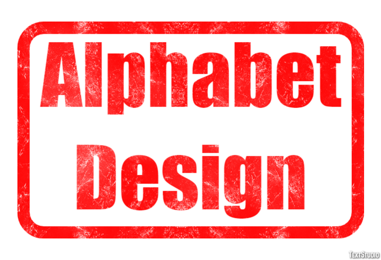 Alphabet Design Texteffekt